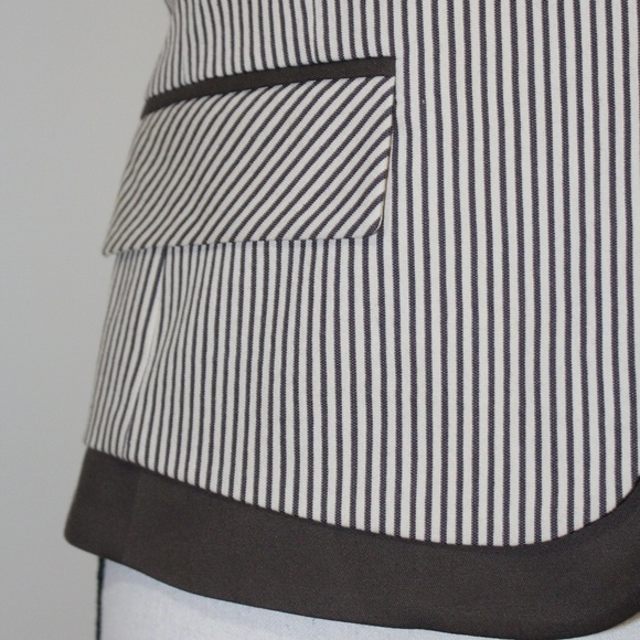 BCBGMaxAzria Black and White Striped Blazer - Picture 5 of 8
